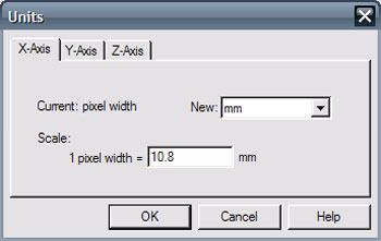 units dialog
